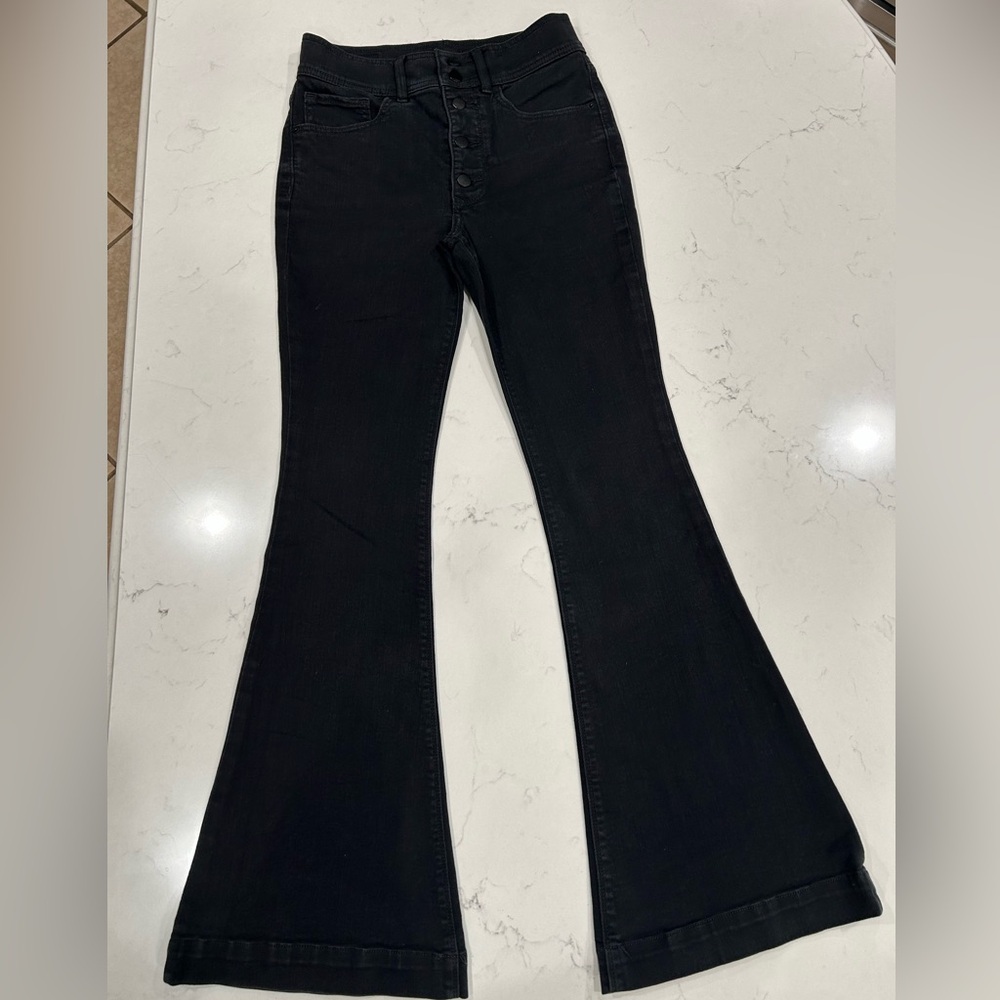 Express Black Flare Jeans